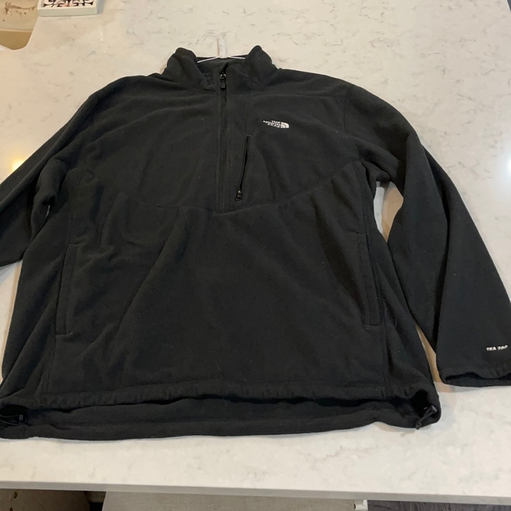 The north face fleece pullover 1/4 zip XXL black
